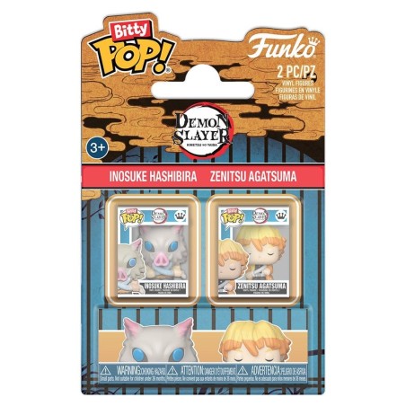 Demon Slayer: Kimetsu no Yaiba - Figurines Bitty POP! nosuke & Zenitsu 2 cm