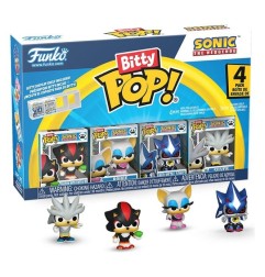 Sonic The Hedgehog - Pack 4 figurines Bitty POP! Shadow 2,5 cm