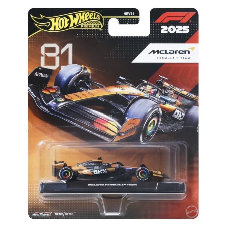 Hot Wheels - Formule 1 Premium véhicule Die-Cast 1:64 Team McLaren: Driver 1