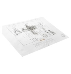 Le Seigneur des Anneaux - Plan de construction Art Print The Stable of Edoras 59 x 42 cm