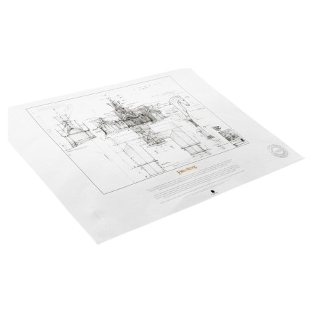 Le Seigneur des Anneaux - Plan de construction Art Print The Stable of Edoras 59 x 42 cm