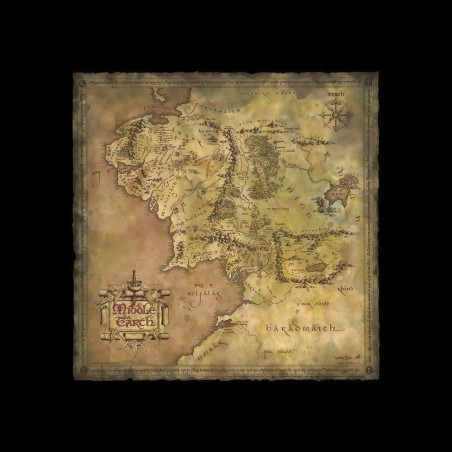 Lord of the Rings - Art Print Parchment Map of Middle-earth 59 x 30 cm