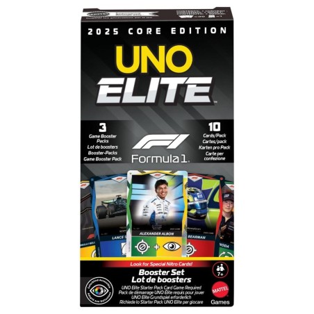 UNO - Jeu de cartes UNO Elite Formula 1 Booster-Set