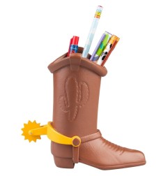 Toy Story - Pot à crayons Botte de Woody avec set de papeterie 16 cm