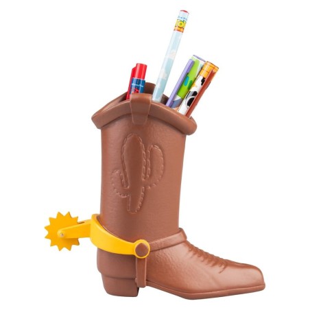 Toy Story - Pot à crayons Botte de Woody avec set de papeterie 16 cm