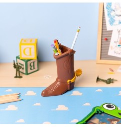 Toy Story - Pot à crayons Botte de Woody avec set de papeterie 16 cm