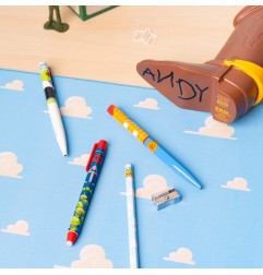 Toy Story - Pot à crayons Botte de Woody avec set de papeterie 16 cm
