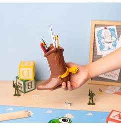 Toy Story - Pot à crayons Botte de Woody avec set de papeterie 16 cm