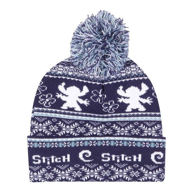 Lilo & Stitch - Bonnet Pom-Pom Fair Isle