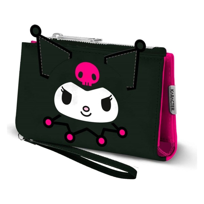 Sanrio - Portefeuille Slim Kuromi Face