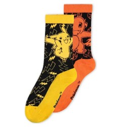 Pokémon - Pack 2 paires de chaussettes Pokémon Crew 39-42