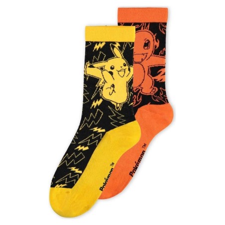 Pokémon - Socks 2-Pack Crew 39-42