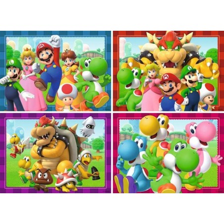 Super Mario - Puzzle 4-Pack Time for Mario! (4x100 Pieces)