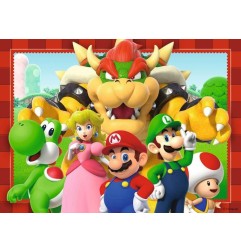 Super Mario - Pack 4 puzzles C'est l'heure de Mario ! (4x100 pièces)