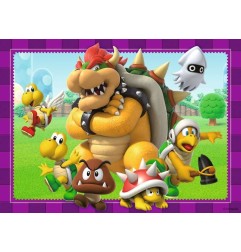 Super Mario - Pack 4 puzzles C'est l'heure de Mario ! (4x100 pièces)