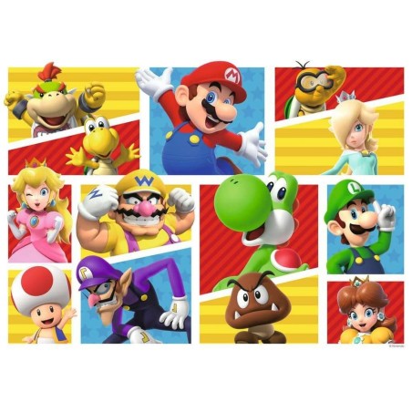 Super Mario - Puzzle Giant Floor Les Amis et Ennemis de Mario (125 pièces)