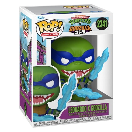 Godzilla x Turtles - Figurine POP! Leonardo x Godzilla 9 cm