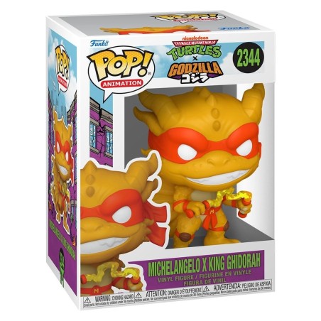 Godzilla x Turtles - Figurine POP! Michelangelo x Ghidorah 9 cm
