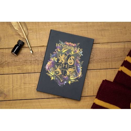 Harry Potter - Cahier relié Hogwarts Floral