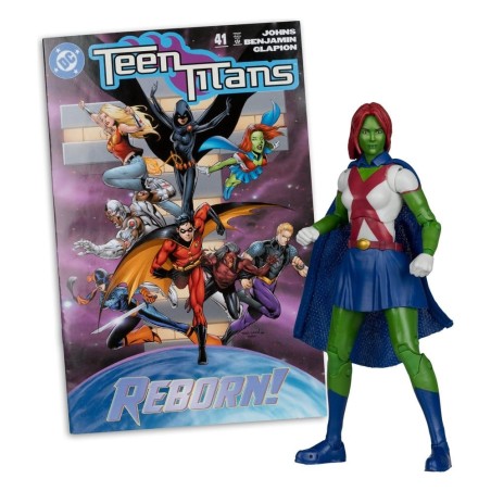 DC Direct Page Punchers - Figurine Miss Martian (Teen Titans N°41) (Red Platinum Edition) 17 cm