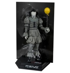 Ça Welcome to Derry Movie Maniacs - Figurine Pennywise (Black &amp White) 16 cm