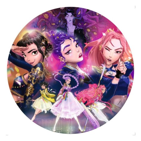 KPop Demon Hunters - Round Jigsaw Puzzle For the fans! (500 Pieces)