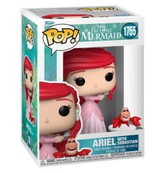 La Petite Sirène - Figurine POP! Ariel avec Sébastien 9 cm