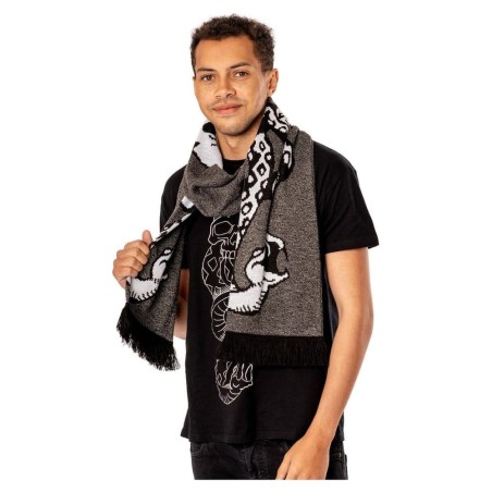 Harry Potter - Scarf Dark Arts Spell Long Length Grey