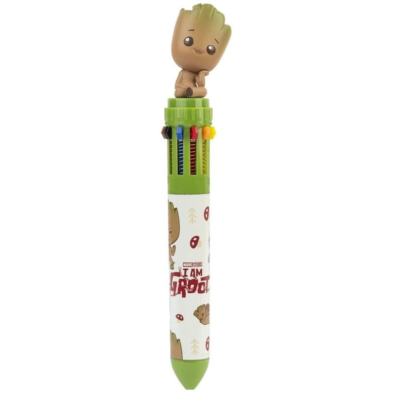 Marvel - Stylo à bille 10 couleurs 3D Groot Marvel - Stylo à bille 10 couleurs 3D Groot