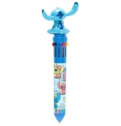 Disney - Stylo à bille 10 couleurs 3D Stitch