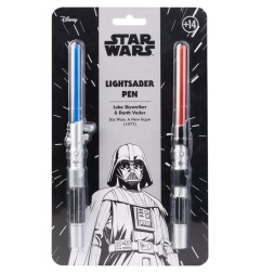 Star Wars - Set de 2 Stylos Sabre Laser Star Wars Luke Skywalker & Darth Vader