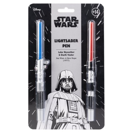 Star Wars - Set de 2 Stylos Sabre Laser Star Wars Luke Skywalker & Darth Vader