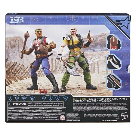 GI Joe - G.I. Joe Classified Series Action Figure 2-Pack N°193 David "Red Dog" Taputapu & Varujan "Taurus" Ayvazyan 15 cm