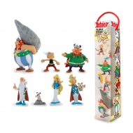 Asterix - Tubo 7 figurines personnages d' Astérix 4 à 10 cm