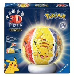 Pokémon - puzzle  3D Ball Veilleuse (73 pièces)