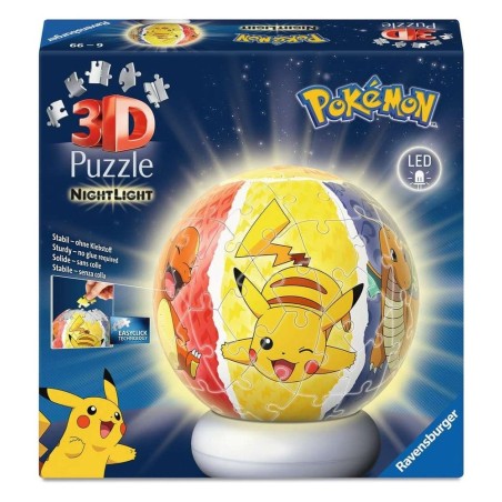 Pokémon - 3D Jigsaw Puzzle Ball Nightlight (73 Pieces)