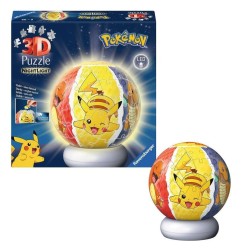 Pokémon - puzzle  3D Ball Veilleuse (73 pièces)