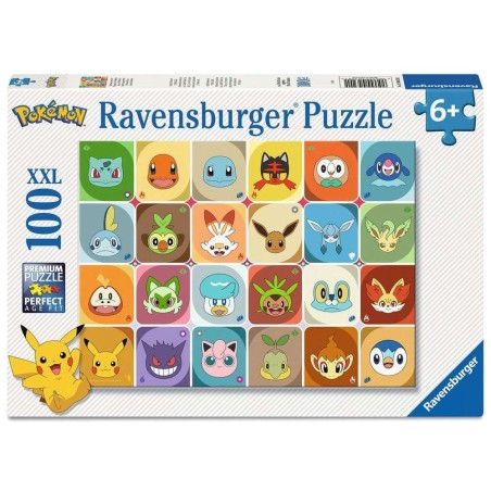 Pokémon - Children's Jigsaw Puzzle Faces (100 Pieces XXL)