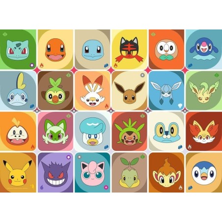 Pokémon - Puzzle pour enfants Visages de Pokémon (100 pièces XXL)