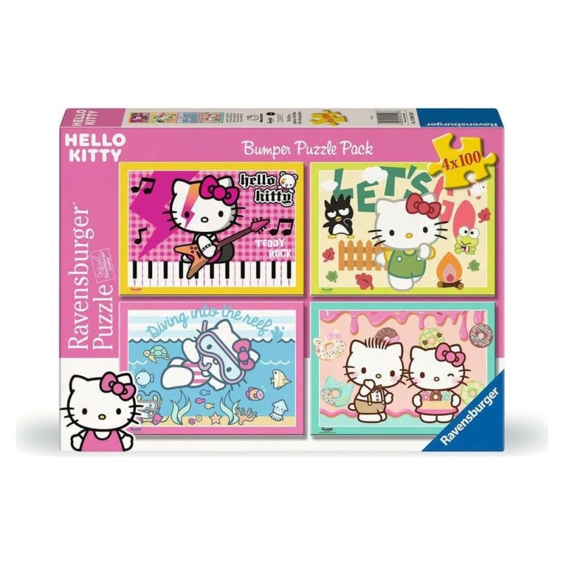 Hello Kitty - Pack 4 puzzles Allons-y, Hello Kitty ! (4x100 pièces) Hello Kitty - Pack 4 puzzles Allons-y, Hello Kitty ! (4x100 pièces)