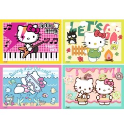 Hello Kitty - Puzzle 4-Pack Let's Go, ! (4x100 Pieces)