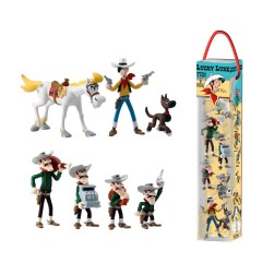 Lucky Luke - Tubo 7 figurines Characters 4 - 10 cm