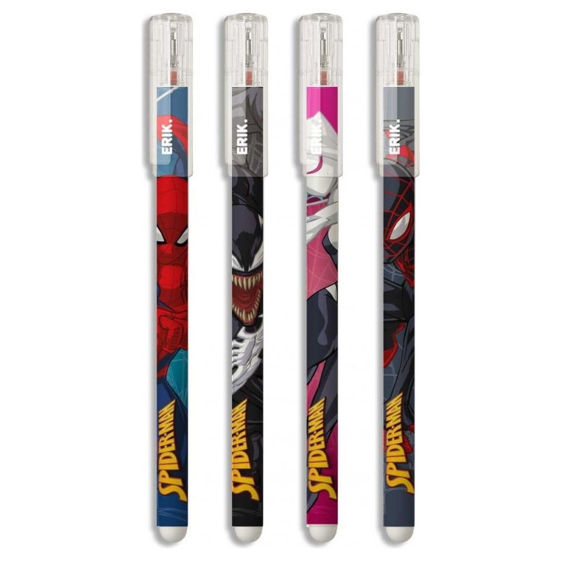 Spider-Man - Set de 4 Stylo effaçable Spider-Man Spider-Man - Set de 4 Stylo effaçable Spider-Man