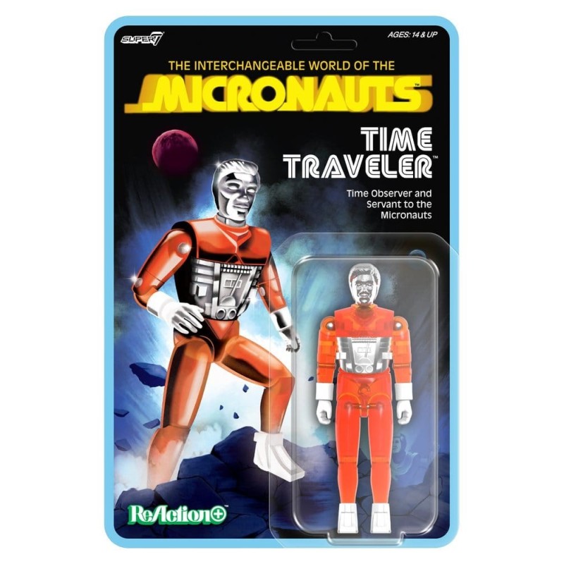 Micronauts - Figurine ReAction+ Time Traveler (Translucent Orange) Micronauts - Figurine ReAction+ Time Traveler (Translucent Orange)