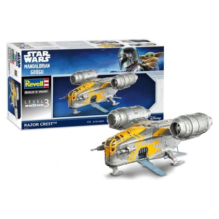 Star Wars - The Mandalorian and Grogu Revell Model Kit 1/72 Razor Crest 34 cm
