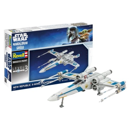 Star Wars - The Mandalorian and Grogu Revell Model Kit 1/57 New Republic X-Wing Fighter 22 cm