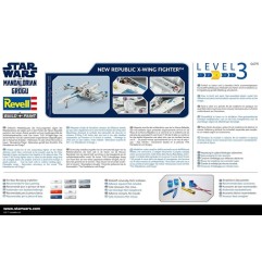 Star Wars The Mandalorian and Grogu - Maquette Revell 1/57 New Republic X-Wing Fighter 22 cm