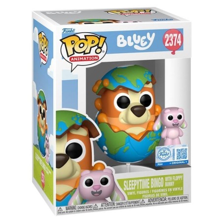 Bluey - POP! & Buddy Vinyl Figure Sleepytime Bingo with Floppy Bunny 9 cm