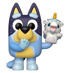 Bluey - Figurine POP! Bandit avec Licorne 9 cm