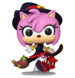 Sonic the Hedgehog - Figurine POP! Amy sur balais 9 cm